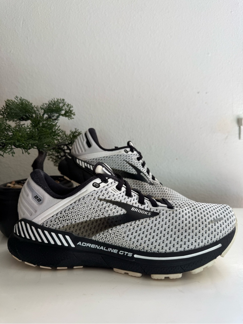 Brooks  Adrenaline GTS 22 Running Shoes - White & Black
